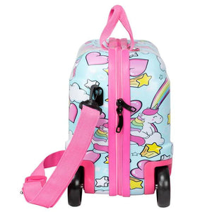 Star Wheelie Kids Suitcase - Pink