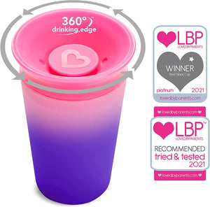 Munchkin Miracle 360° Colour Changing Sippy Cup 266ml, 12+months