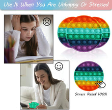 Load image into Gallery viewer, Rainbow Push Poppers Sensory Fidget Toys -Circle
