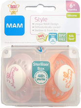 Load image into Gallery viewer, MAM Silicone Soother 6+months, 2pack
