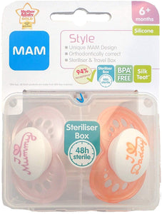 MAM Silicone Soother 6+months, 2pack
