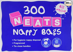 Neats Nappy Bags, 300 pack.