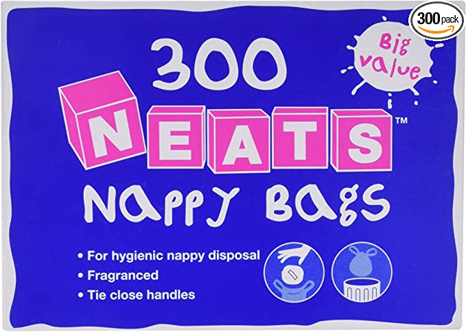 Neats Nappy Bags, 300 pack.