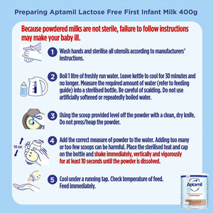 Aptamil Lactose Free Milk Powder (400g)