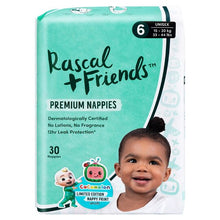 Load image into Gallery viewer, Rascal + Friends Cocomelon Premium Nappies Size 6, 30Pack, 15-20kg
