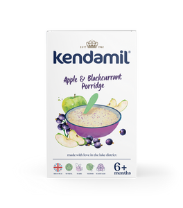 Kendamil Apple and Blackcurrant Baby Porridge 150g, 6+Months