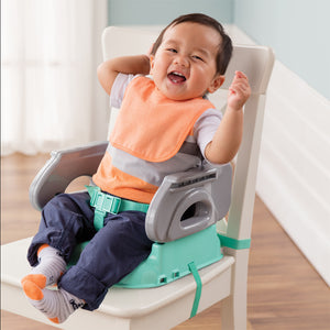 Summer Infant Deluxe Comfort Folding Booster Seat Teal, 6+ Months