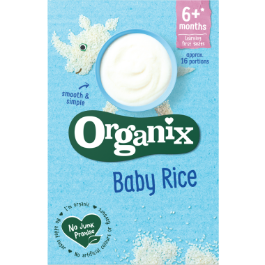 Organix Baby Rice Cereal, 6+Months, 100g