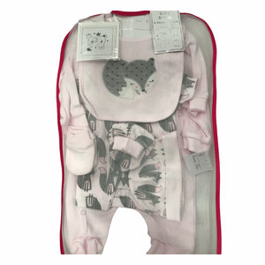8 Piece Baby Gift Set, Newborn 0-3 Months - Pink