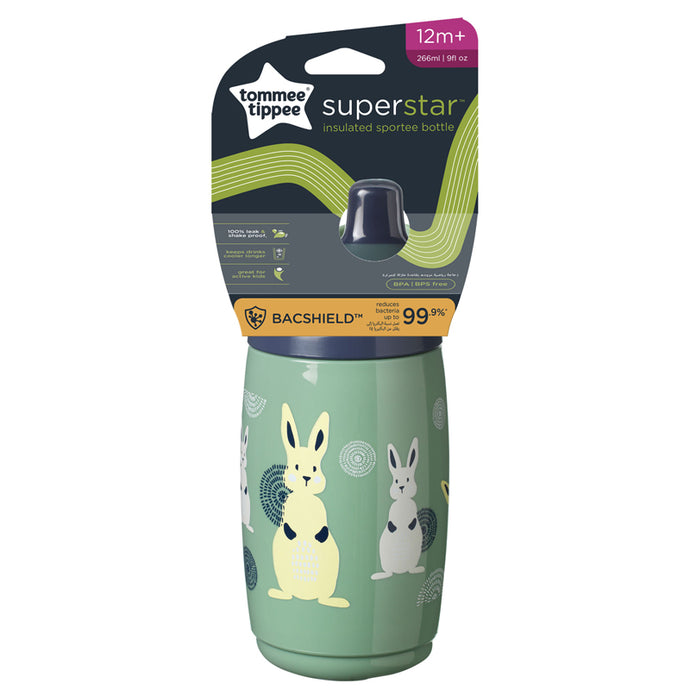 Tommee Tippee Superstar Insulated Sportee Bottle, 266ml 12+months