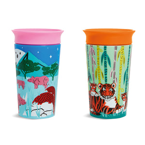 Munchkin Miracle 360° Sippy Cup WildLove Rhino & Tiger 266ml
