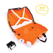 Load image into Gallery viewer, Children’s Ride-On Suitcase &amp; Kid&#39;s Hand Luggage: Tipu Tiger (Orange).

