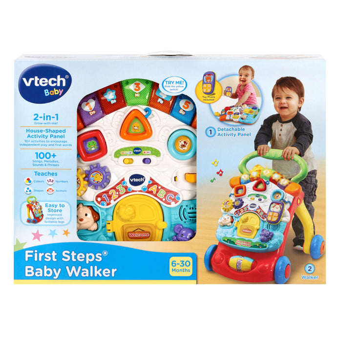 VTech 2-in-1 First Steps Baby Walker, 6-30months