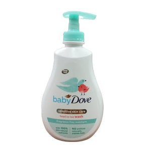 Baby Dove Sensitive Moisture Fragrance Free Head to Toe Wash - 400ml