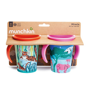 Munchkin Miracle 360° Trainer Cup WildLove Rhino & Tiger, 177ml