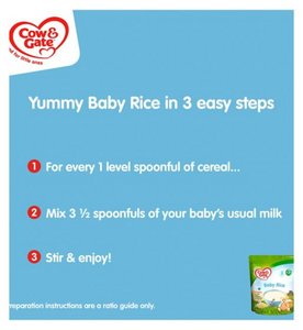 Cow & Gate Baby Rice Cereal, 4-6+Months, 100g