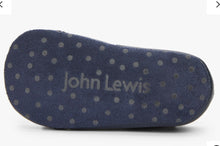 Load image into Gallery viewer, John Lewis &amp; Partners Baby Leather T-Bar Shoes, Navy, 12-18 months
