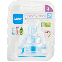 Load image into Gallery viewer, MAM SkinSoft Silicone Medium Flow Teat, Size 2, 2+Months
