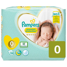 Load image into Gallery viewer, Pampers Premium Protection Size 0, 24pack, (3kg)
