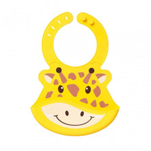Load image into Gallery viewer, Nuby Roly Poly Animal Face Bib, 6+Months
