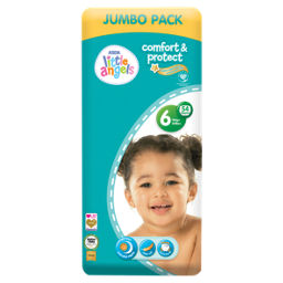 Little Angels Comfort & Protect Size 6 Nappies, 54pack (16+kg)