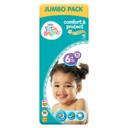 Little Angels Comfort & Protect Size 6+ Nappies Jumbo Pack, 46pack (20+kg)