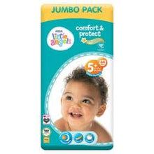 Load image into Gallery viewer, Little Angels Comfort &amp; Protect Diapers, Size 5+ 64 pack, (13-27kg)
