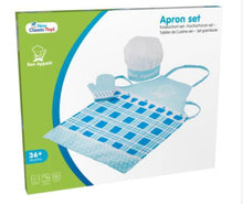 Load image into Gallery viewer, Kids Apron Set (Apron, oven glove &amp; cooking cap)
