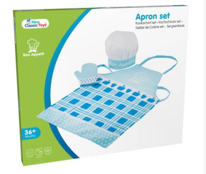 Kids Apron Set (Apron, oven glove & cooking cap)