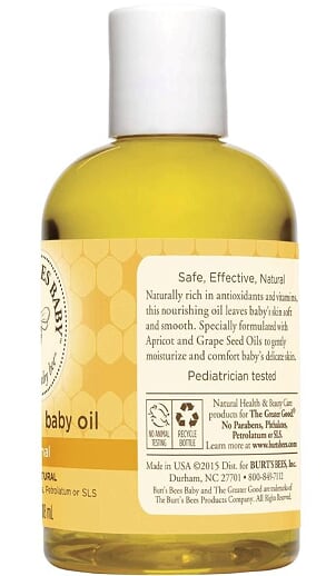 Burt's bees store nourishing baby oil