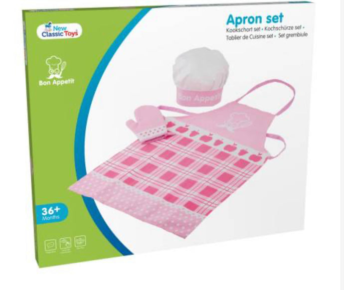 Kids Apron Set (Apron, oven glove & cooking cap)