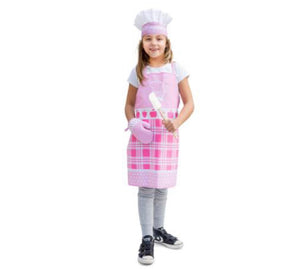 Kids Apron Set (Apron, oven glove & cooking cap)
