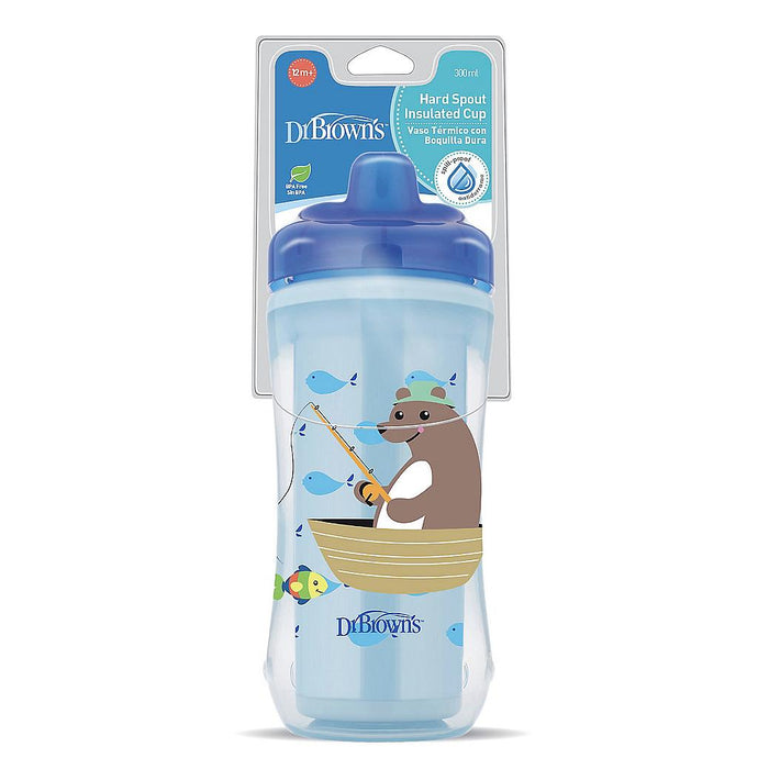 Dr Browns Hard Spout Insulated Cup 10 oz/300 ml - Blue (12months+)