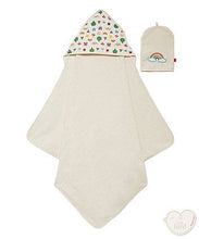 Load image into Gallery viewer, Mothercare Hooded Cuddle &#39;n&#39; dry With Mitt
