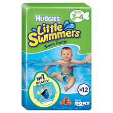 Load image into Gallery viewer, Huggies Little Swimmers Nappies Size 3-4, 12 pack, 7-15kg
