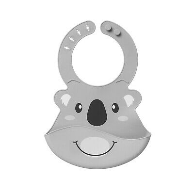 Nuby Roly Poly Animal Face Bib, 6+Months