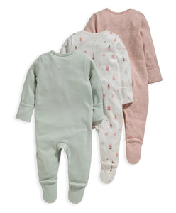 Mamas & Papas Princess Sleepsuits 3pack - 9-12 Months / 12-18 Months