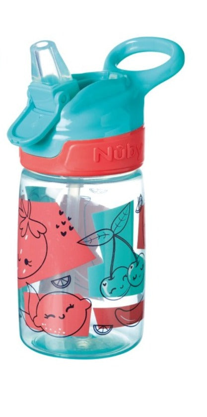 Nuby Incredible Gulp Water Bottle Strawberries, 360ml, 18+Months